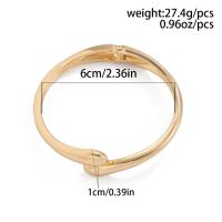 Brazalete de Metal Ancho Diseño de Gota de Agua Gruesa Pulsera Trenzada Irregular Gruesa - details 0