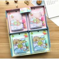 San-x-Cuaderno de dibujos animados SUMIKKO GURASHI A6, cuaderno Kawaii, Bloc de notas de tapa dura, organizador de tiempo, amigo, regalo de papelería para niños - details 0