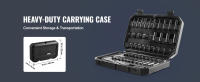 SucceBuy Juego de llaves de impacto de 55 piezas de 1/4", profundas y poco profundas SAE 5/32"-9/16" y métricas 4-15 mm, acero de aleación CR-V de 6 puntos - details 5