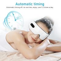 Masajeador de ojos con calefacción, máscara de ojos inteligente con música, Bluetooth, vibración para relajarse, reducir la tensión ocular, mejorar el sueño - details 1