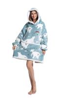 Sudadera con capucha de Sherpa para mujeres, hombres y adolescentes, manta usable de gran tamaño, manta gruesa y cálida, Sudadera con capucha grande - details 5