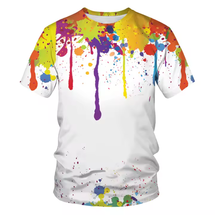 Camisetas 3D de manga corta y manga larga para hombre 2025, ropa de dragón popular a la moda para imprimir ropa de belleza de color - 1