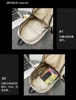 Mochila de viaje de gran capacidad para hombre, bolso escolar informal para mujer, estilo japonés, mochila para estudiantes de secundaria - details 11