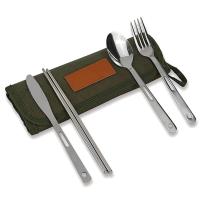 Bolsa de almacenamiento de cubiertos para acampar al aire libre, bolsa enrollable portátil, almacenamiento de cubiertos, estuche resistente al agua para tenedores, cucharas y palillos - details 5