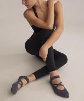 Calcetines de algodón transpirables y absorbentes para Yoga, medias antideslizantes de silicona para Pilates, Ballet y Fitness, 2 pares - details 4