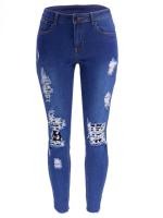 Vaqueros rasgados de cintura alta para mujer, pantalones cortos elásticos, moda coreana - details 8