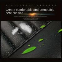 Asiento de coche de cuero de una sola pieza sin respaldo, piel de vaca especial, carbón de bambú, cojín de asiento universal - details 6