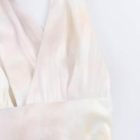 Vestido de Satén sin Mangas Primavera 2025 Moda Europea Americana para Mujeres - details 7