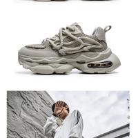 Nuevos Zapatillas De Hombre Plataforma Casual Antideslizante Y Cómodas Zapatillas Deportivas De Moda Suela De Goma Resistentes Al Desgaste Talla True Mesh Upper - details 4