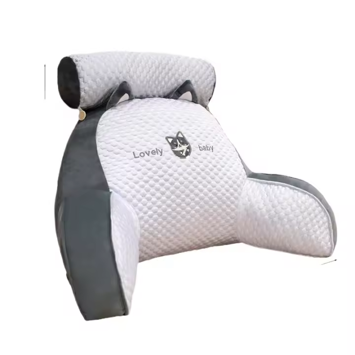 Almohada de lectura triangular de seda Ideal para embarazadas, respaldo grande, almohadas para sofá y cama - 1