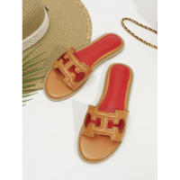 Sandalias de moda de verano 2025, chanclas de playa de una tira, zapatos planos de viaje para mujer - details 61