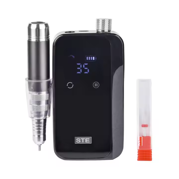 Máquina de perforación de uñas recargable portátil KADS 35000rpm con pantalla LCD profesional para manicura con batería normal de buenos peligros - 1