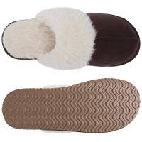 Zapatillas mullidas de invierno para mujer, zapatos peludos y peludos para el hogar, Zapatillas de casa de piel sintética, Zapatillas de felpa para interior, cómodas y cálidas, zapatillas planas silenciosas - details 20