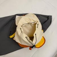 Bolsas para padres e hijos de 2 tamaños a juego de colores, mochila escolar con cordón multibolsillo de estilo coreano, mochila de nailon de gran capacidad para niños - details 15
