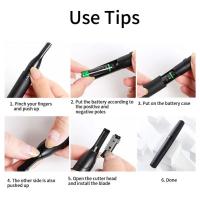 Afeitadora Eléctrica Portátil Carga USB Ideal para Principiantes Afeitadora Eléctrica para Cejas - details 1