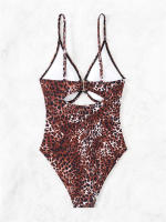 Bañador de una pieza para mujer, traje de baño ahuecado, Monokini Sexy con tirantes, ropa de playa sin espalda para verano - details 15