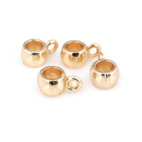 Círculo redondo de latón de Color dorado de 18K, pulseras con agujeros grandes, collares de cuentas, colgantes, conectores, suministros para fabricación de joyas - details 48