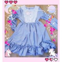 Lencería Lolita para mujer estilo Haruku japonés con volantes y mangas largas vestido de muñeca informal con cintura imperio talla - details 6