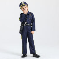 Uniforme de policía de cosplay de Halloween para niños, set de maquillaje para fiesta - details 13
