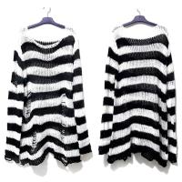 Suéter Punk Gótico Largo Unisex Estilo Rock Fino Ropa de Calle Oscura para Mujeres - details 17