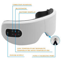 Masajeador de Ojos Inteligente con Calentamiento y Vibración para Cuidado de los Ojos Lentes de Masaje de Ojos Pouch de Fatiga y Arrugas Bluetooth - details 3