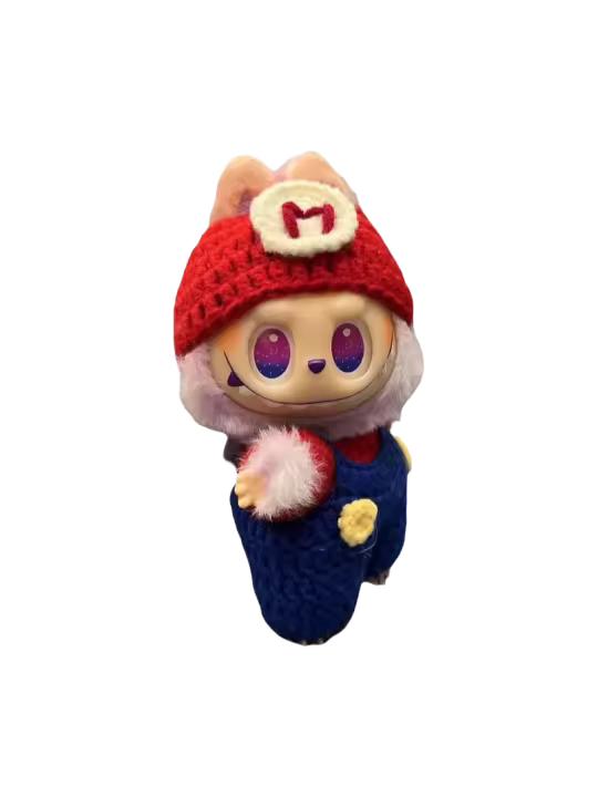 Ropa De Muñeca Tejida a Mano 17cm Adecuada Para Personajes De Juegos Y Anime Reemplazo De Accesorios Desmontable Para Muñecas Labub Material De Tela Unisex - 1