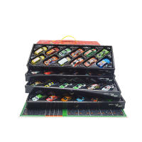 Juego de Mini coches de 48 piezas, coches de inercia para niños, modelo de vehículo de plástico con contenedor, juguete de colección, regalo de cumpleaños para niños - details 6