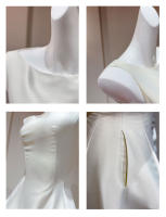 Regalo de cumpleaños, diseño de alta gama, vestido blanco francés certificado, banquete, heredera rica, vestido ceñido a la cintura para mujer - details 3