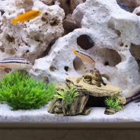 Hábitat para esconder reptiles, caja para reptiles, terrario, cuevas escondidas para tortuga, acuario, terrario, decoración, adorno - details 2
