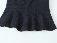 OUWU- Blusas Ajustadas Con Volantes Para Mujer, Cuello Redondo, Sin Mangas, Cremallera Lateral, Camisas Femeninas, Tops Elegantes, Moda - details 14