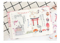 Pegatinas de Diario y Papelería PVC Transparente Creativo con Diseño de Cerezo Japonés nbyinto 6 Hojas/Paquete Decoración para Scrapbooking - details 6