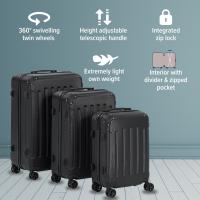 Juego de Maletas Arebos 4 Piezas Rígidas de Plástico ABS 4 Ruedas de 360° Maletas de Viaje - details 6