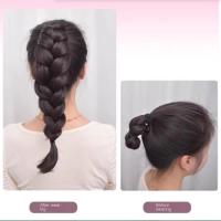 Peluca sintética de moda, cola de caballo trenzada, peluca sucia, cola de caballo alta, extensiones de cabello trenzado largo, extensiones de cola de caballo naturales para mujeres - details 8