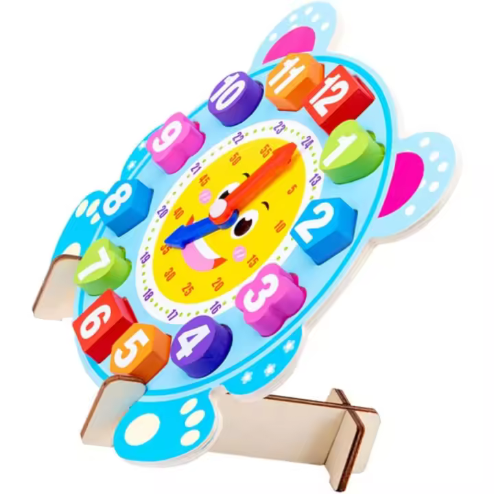 1 Juego De relojes De Dibujos Animados para niños, Juguete Educativo, Infantil - 1