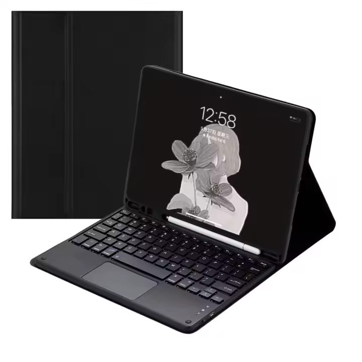 Teclado inalámbrico con Bluetooth para iPad Air 4 y 5, funda con ratón en español para iPad Pro 11, 10,9, 10,5, 10,2, 9,7, 9 °, 10 °, 2022 - 1