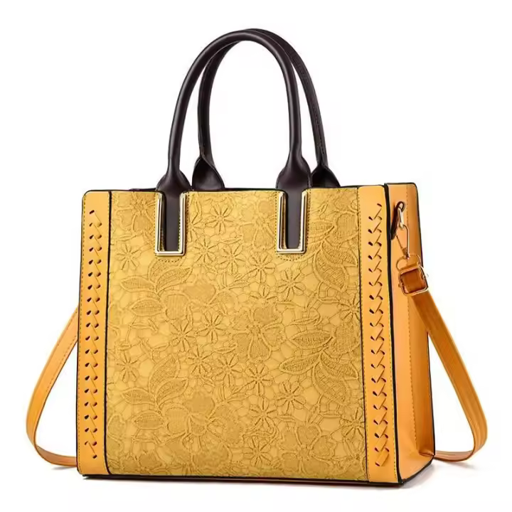 Madre de mediana edad que viaja al trabajo elegante mensajero portátil femenino temperamento simple hombro bolso de cuero suave Mochila de lujo de alta gama - 1