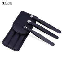 DUcare-Pinzas profesionales para cejas, extensión de pestañas de acero inoxidable, clásicas, inclinadas, 3 pinzas de depilación - details 8
