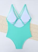 Traje de Baño de Una Pieza Blanco Ajuste de Cuerpo, Dacron, Estilo de Verano/Primavera 24, No Retirable - details 42