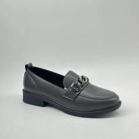 Nuevos zapatos informales de cuero de alta calidad para mujer, con diseño básico de suela gruesa y parte inferior plana, plantilla de PU antideslizante, - details 4