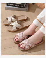 Use, Lino Hombres, Resistentes a los olores, Todas las estaciones, Zapatillas silenciosas antideslizantes para interiores para el hogar para mujeres - details 15