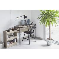 Servicio de cocina, almacenamiento, 2 estantes, 1 cesta de almacenamiento, con ruedas, cocina, sala de estar - Kitchen Wagon CW-005 - Marrón - details 12