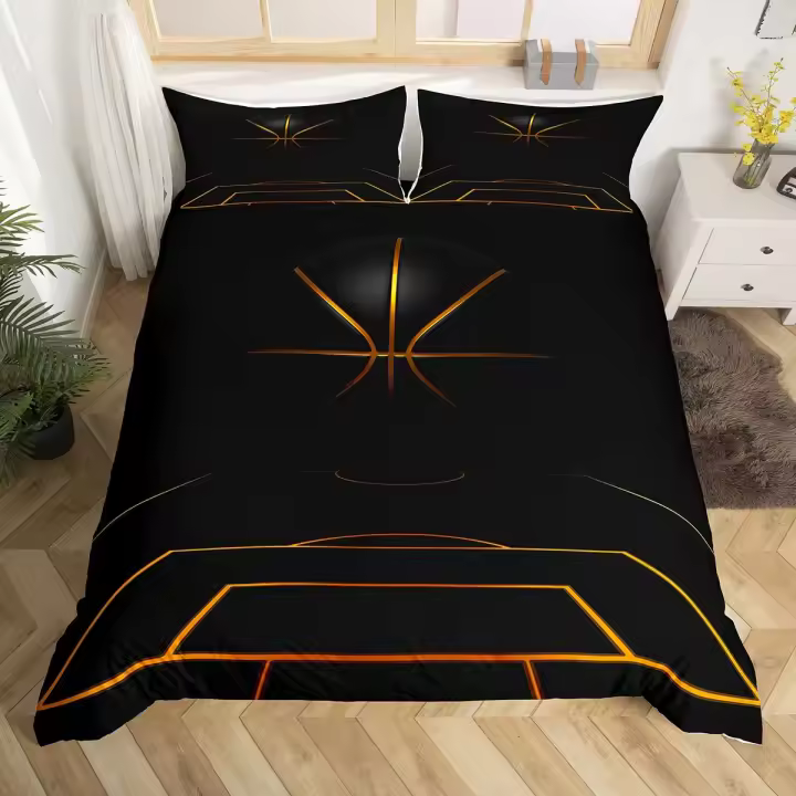 Juego de Cubierta de Edredón de Baloncesto de NBA Juego de Ropa de Cama Suave de Microfibra para Niños, Niños Adolescentes Cubierta de Edredón de Poliéster - 1