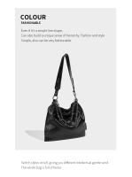 Nuevo bolso de mano, bolso de hombro de alta gama a la moda, bolso de mujer de gran capacidad con cadena de estilo locomotora. - details 7