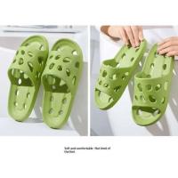 Sandalias de Deslizamiento de EVA Ligeras y Suaves Zapatillas de Casa para Mujer de Color Sólido - details 0