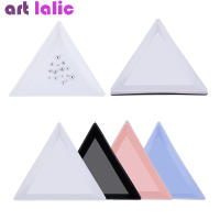 Bandera Triangular para Joyería de Uñas 10Pcs Organizador de Perlas de Diamante de Plástico Soporte de Almacenamiento para Piedras Preciosas - details 0