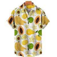 Camisa hawaiana con estampado de hojas para hombre, cárdigan vintage, floral, retro, social, hawaiana, Haruku, moda coreana, - details 22
