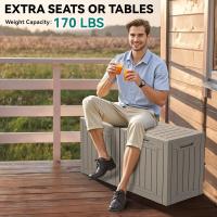 Caja de Almacenamiento de Resina Impermeable 31 Galones Ideal para Almohadas, Equipo de Jardín - details 4