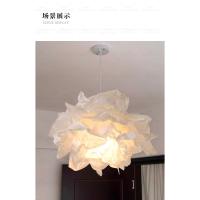 Colgante de papel estilo japonés Wabi Sabi, lámpara de línea colgante de arte para dormitorio, nube creativa medieval francesa, iluminación para restaurante - details 17