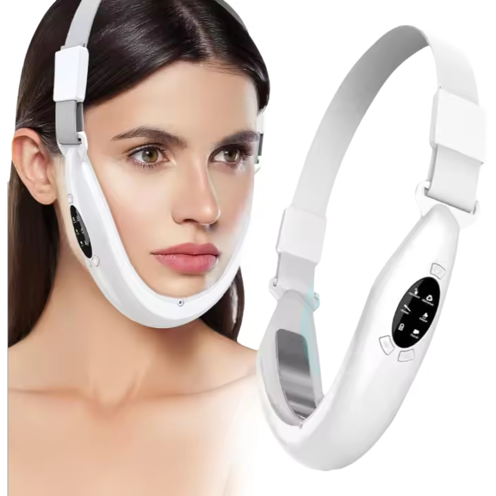 Dispositivo Reductor de Papada Firmeza Facial Cara Tonificador Masajeador de Rejuvenecimiento de Cuello Radiofrecuencia Terapia Facial LED Electroestimulador Facial Papada Masaje Sonico Tratamiento Antienvejecimiento - 1