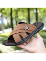 Sandalias de Cuero Transpirables para Hombres al Aire Libre Zapatos Casuales de Playa de Gran Tamaño - details 4